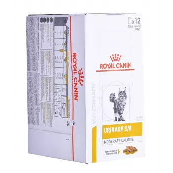 ROYAL CANIN Urinary S/O Moderate Calorie – comida húmeda para gatos – 12 x 85 g