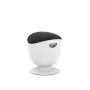 Silla ergonómica de equilibrio up up Seul D48 — asiento de tejido negro, estructura blanca, altura regulable