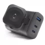 Cargador móvil RealPower 450476 batería portátil, smartwatch, tablet negro AC carga inalámbrica carga rápida interior