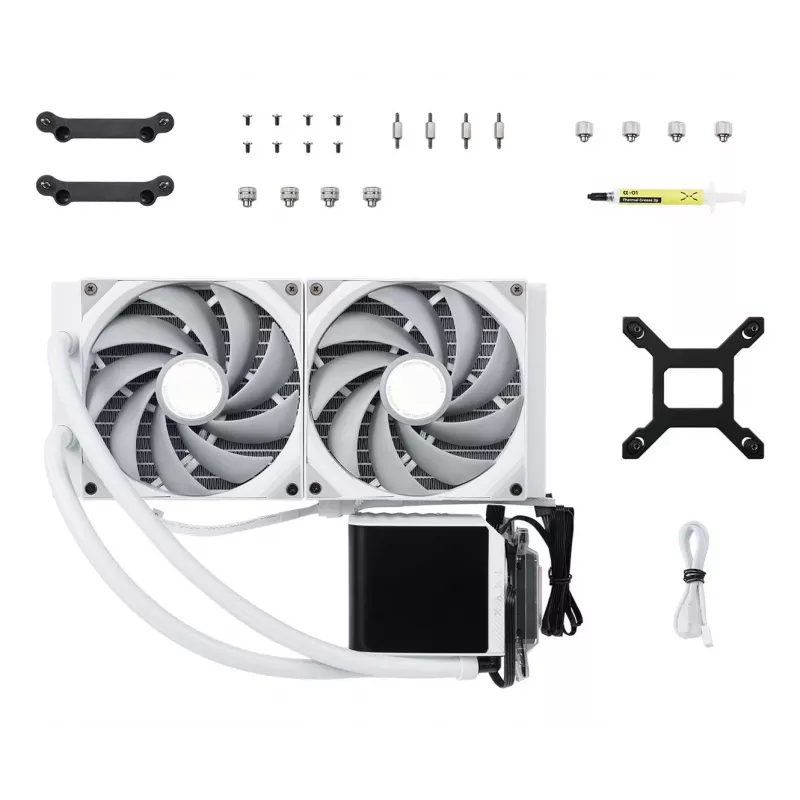 Kit de refrigeración líquida para procesador TRYX PANORAMA 280 14 cm blanco 1 ud.