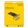 Tarjeta DeLOCK PCI Express x8 a 2 x internos NVMe M.2 Key M Bifurcation Low Profile