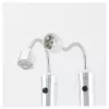 Luz para parrilla RealPower 495550 – acero inoxidable, pila AAA, pack de 2 para parrilla exterior