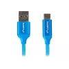 Cable USB 2.0 LANBERG CA-USBO-21CU-0010-BL — USB A a USB C, 1 m, azul