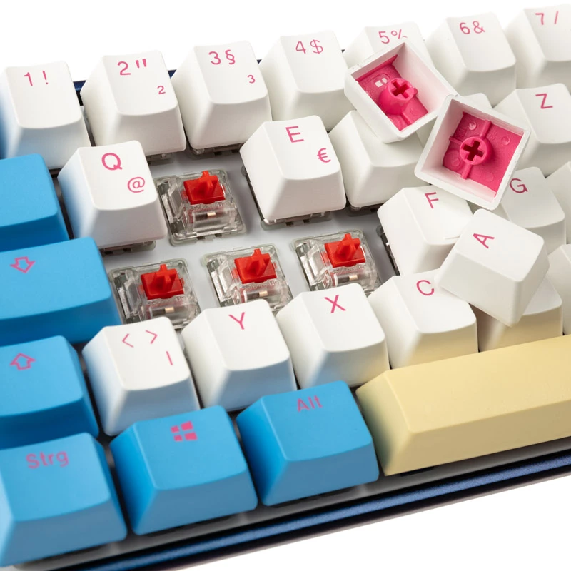 Teclado mecánico Ducky Mecha SF Limited Dawn Edition — distribución 65%, RGB LED, interruptores Cherry MX Red