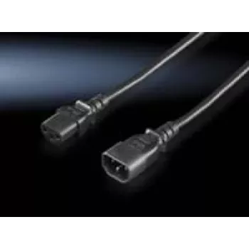 Cable de alimentación Rittal DK 7200.215 negro 1,8 m C14 C13