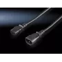 Cable de alimentación Rittal DK 7200.215 negro 1,8 m C14 C13