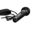 Micrófono SVEN MK-110 (cableado, dinámico, metal, cable 4,0 m, jack 6,3 / 3,5 mm, negro)