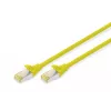 Cable de parcheo Digitus CAT 6A S/FTP DK-1644-A-0025/Y 0,25 m Amarillo