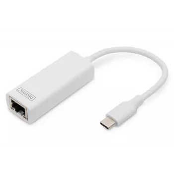 Adaptador Digitus DN-3024 USB 3.0 20 cm 1x USB-C a 1x RJ45 apantallado