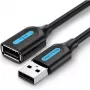 Cable de extensión USB 2.0 conector macho a conector hembra Vention CBIBG 1,5 m — negro