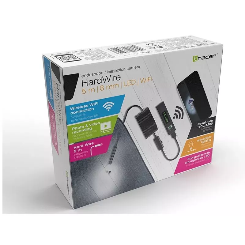 Tracer HardWire 1600 x 1200 Endoscopio con cable e inalámbrico