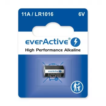Pila para llave de coche everActive 11A LR1016 MN11 6V alcalina, botón 10,3×16 mm, 1 ud.