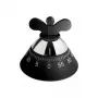 Temporizador de cocina Alessi A09 B negro 120mm x 120mm x 90mm