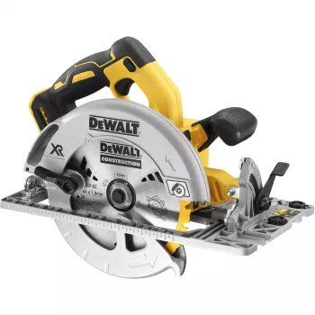Sierra circular DeWALT DCS572NT — 18 V Li‑Ion, sin escobillas, hoja de sierra de 184 mm, profundidad de corte 58 mm (90°), inclinación 57°