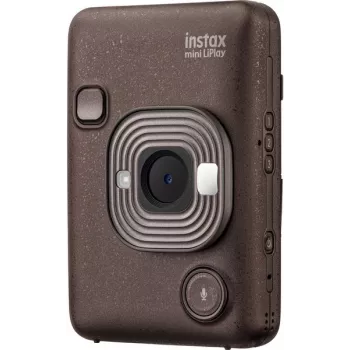 Cámara instantánea Fujifilm Instax mini LiPlay — 1/5 inch 2560×1920 CMOS, imprime 86×54 mm, TFT 2,7 inch, Bronce