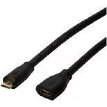 Logilink - cable alargador USB - Micro-USB Type B (M) a Micro-USB Type B (H) - USB 2.0 - 3 m - negro (CU0124)