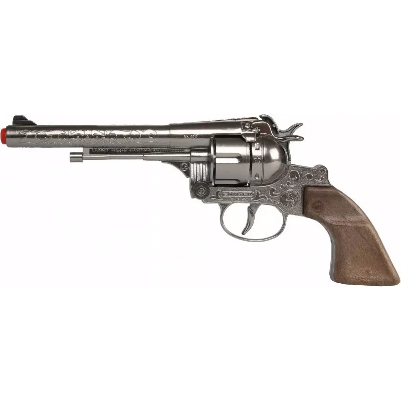 Pistola de juguete Pulio Metal Cowboy revólver 12 disparos, modelo 155122/0