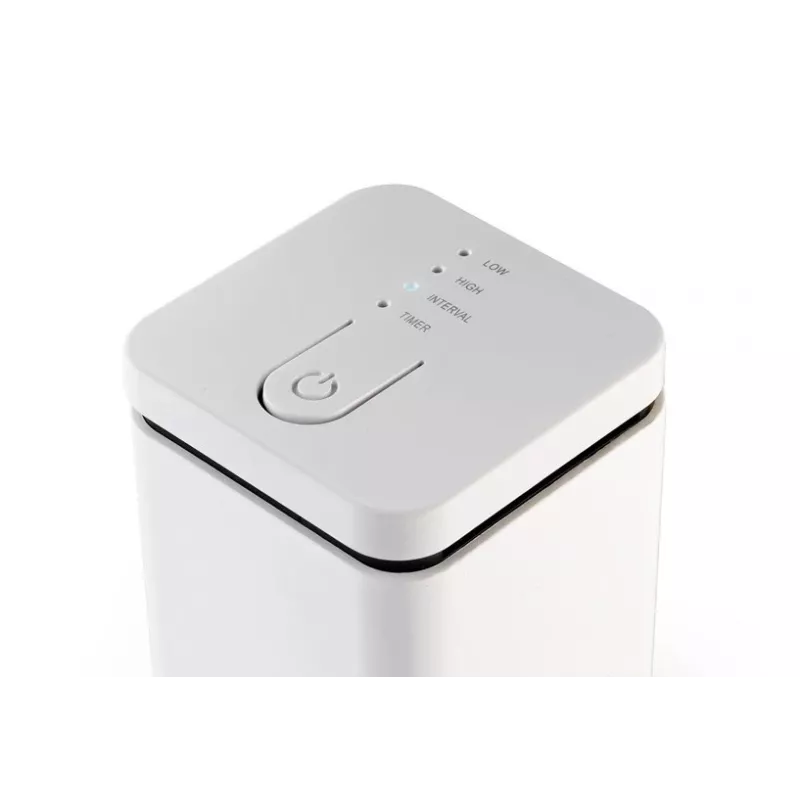 Stylies Elara COP000850 difusor de aromas, 1,3 W, para habitaciones de hasta 15 m², 2 niveles de velocidad, temporizador, alimentación por USB/pilas/adaptador, 74 x 74 x 100 mm, blanco