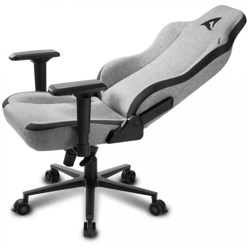 Silla gaming Sharkoon SKILLER SGS40 tejido con asiento y respaldo acolchados gris