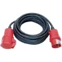 Brennenstuhl H07RN-F 5G1,5 - Cable alargador - IEC 60309 16A (H) a IEC 60309 16A (M) - AC 400 V - 10 m - Negro
