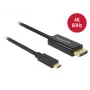 DeLOCK 85256 Cable de vídeo Adaptador 2 m USB Type-C DisplayPort Negro