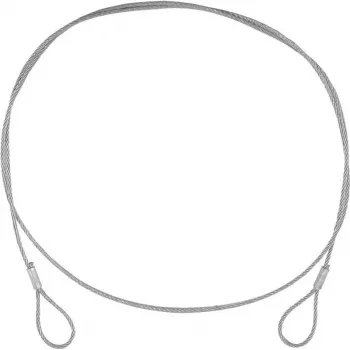 Cable de acero EUROLITE 900 x 3 mm plata — cable de acero sin conector