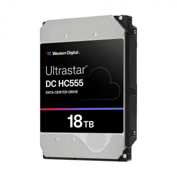 WD Ultrastar DC HC555 - Disco duro - Centro de datos - 18TB - Interno - 3,5 (8,9 cm) - SAS 12Gb/s - 7200 rpm - Búfer: 512MB (0B47747)