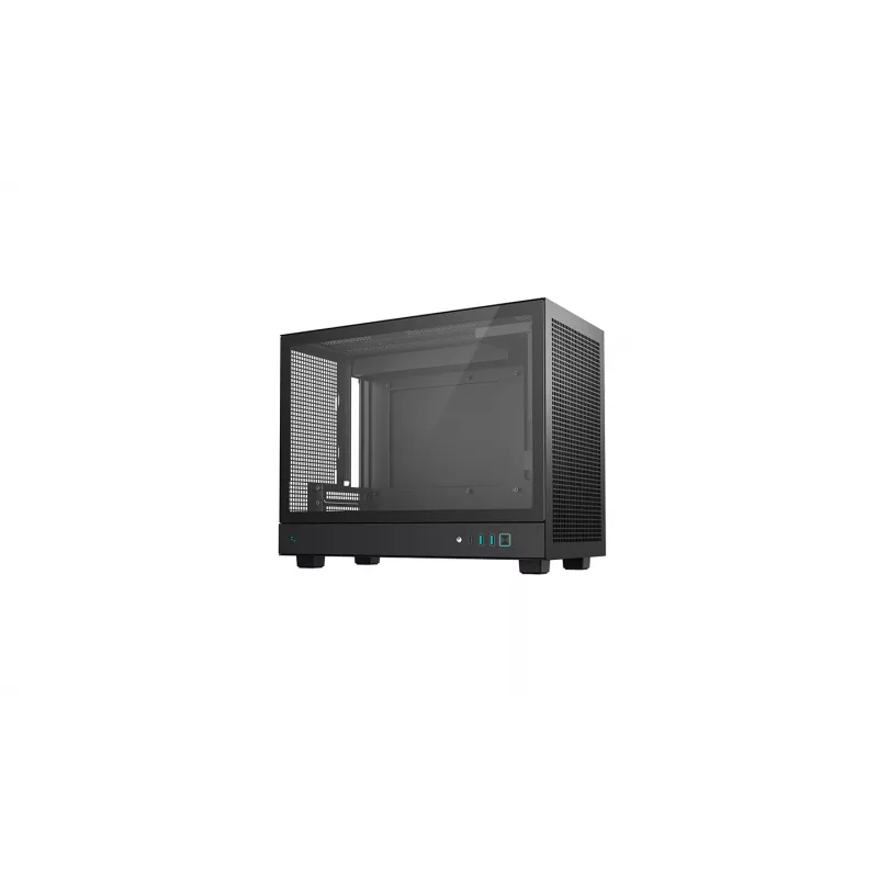 DeepCool CH160 PLUS R-CH160-BKNGM0-G caja compacta para ordenador (SFF), Mini-ITX/Micro-ATX, cristal templado, negra