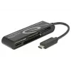 DeLOCK USB2.0 Card Reader USB Type-C male 5 Slots - lector de tarjetas - todo en uno (multiformato) - USB-C (91739)
