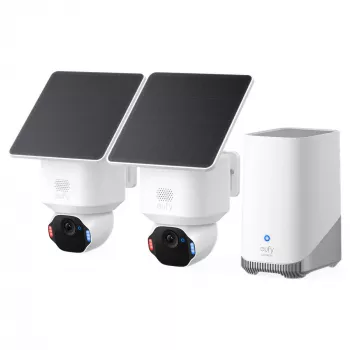 Cámara de vigilancia en red EUFY SoloCam E42 - giro/inclinación - plataforma giratoria - exterior - resistente a la intemperie - color (día/noche) (E8173321)