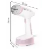 Cepillo de vapor de mano Tefal DT3050, 1300 W, 20 g/min de vapor, depósito de 0,12 L, cable de 2,6 m, rosa