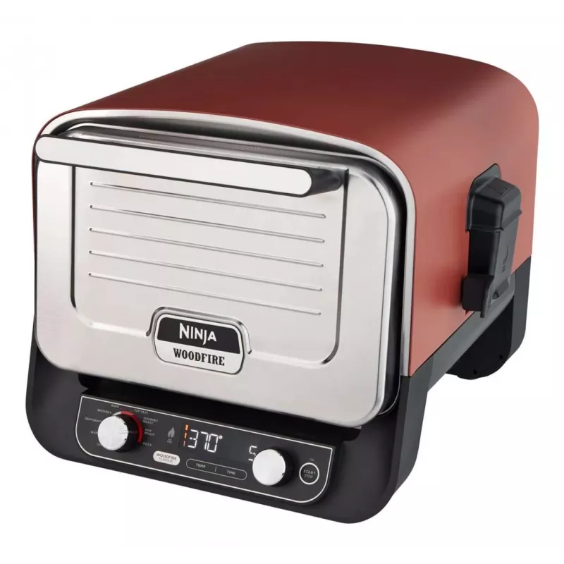 Ninja Woodfire OO101EU horno eléctrico de exterior, horno para pizza y ahumador, 2400 W