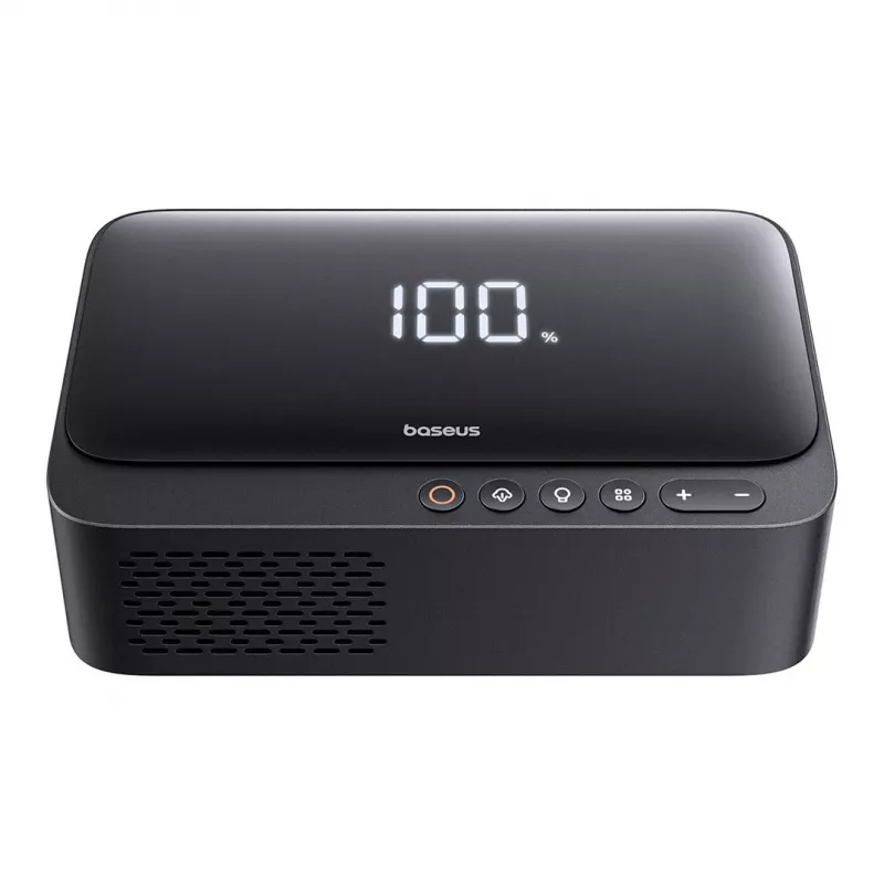 Baseus Super Energy arrancador de coches, 600 A, 6000 mAh, con compresor, negro