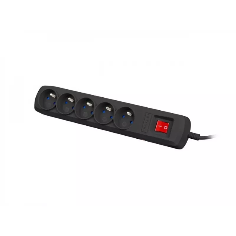 Regleta de enchufes ARMAC ARC 5 — 5 tomas, cable de 3 m, negra