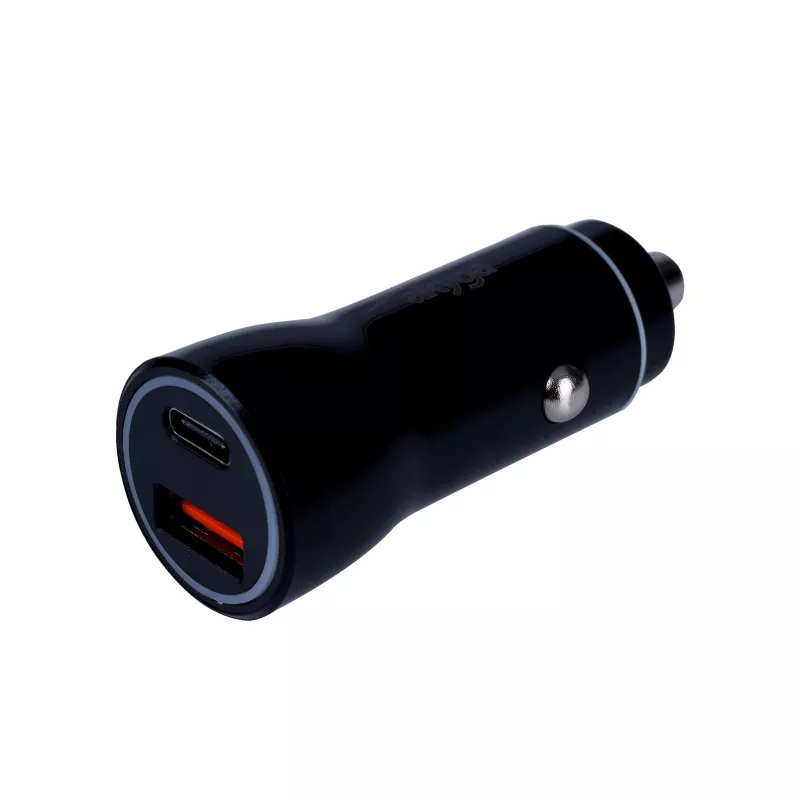 Cargador de coche 12/24V Akyga AK-CH-16 36W USB-A + USB-C PD Quick Charge 3.0 5-12V / 1,5-3A negro