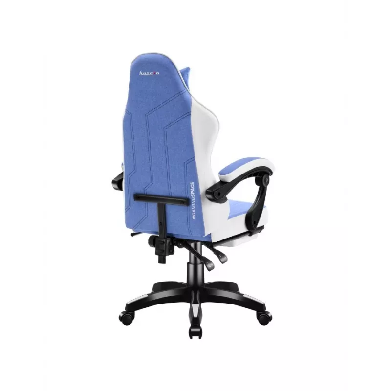 Silla gaming Huzaro Force 3.7 azul — diseño ergonómico, altura ajustable
