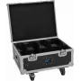 Flightcase Roadinger 31005247 para 4× AKKU MBT-3 con ruedas y función de carga integrada