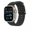 Correa Apple 49mm negra Ocean Band Extension Natural Titanium Finish