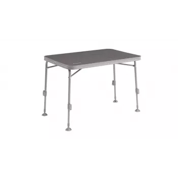 Mesa Outwell Coledale M Gris — tablero y estructura de aluminio, 680×1000 mm, altura 56 cm