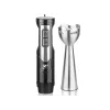 LAFE BlendMix BRK-003A set de batidora de mano, 800 W, 2 velocidades, turbo, cuchilla de acero inoxidable, vaso de 0,6 l, negro/plateado
