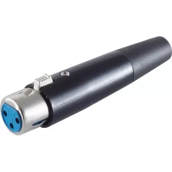 Conector XLR ShiverPeaks BS55025 carcasa negra – conector de audio de micrófono/línea de 3 polos