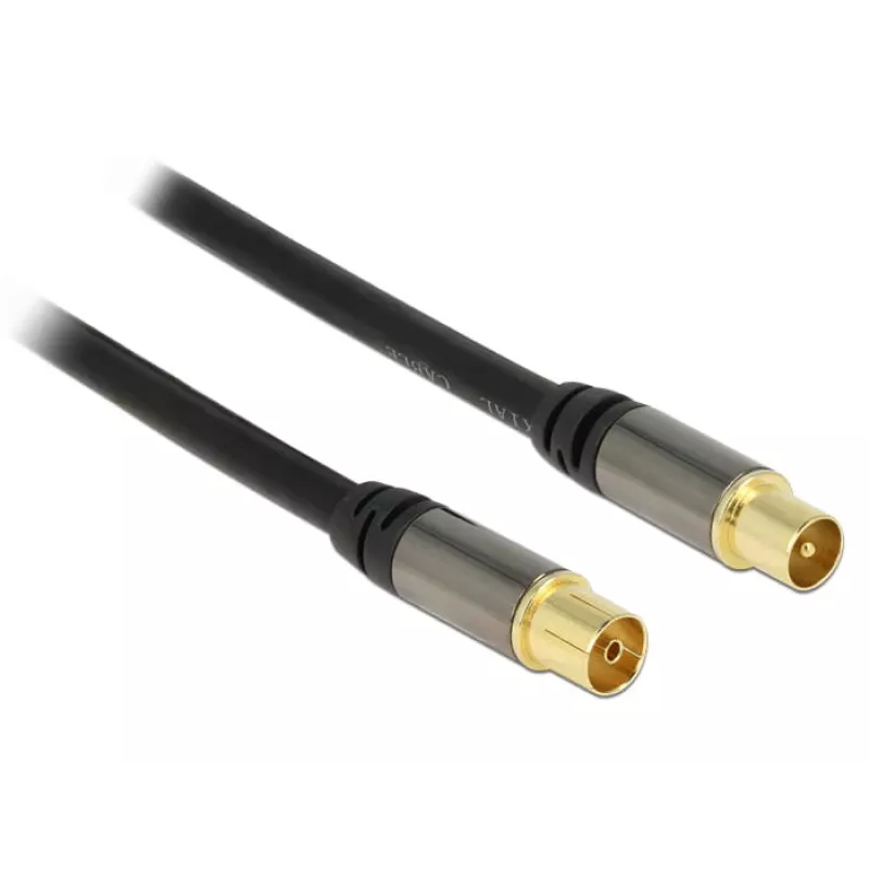 Cable coaxial RG-6/U DeLOCK 88923 2m IEC negro