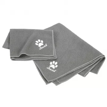 Toalla de microfibra VILEDA 172651 para gatos y perros, gris, 650×1000 mm, poliamida