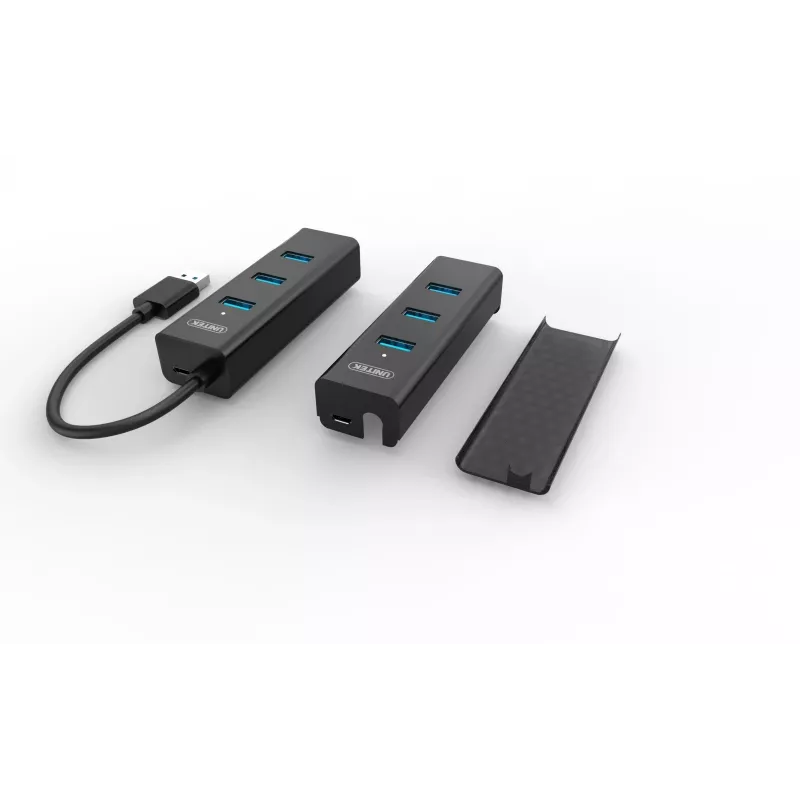 UNITEK Y-3089 hub de interfaz USB 3.2 Gen 1 (3.1 Gen 1) Type-A 5000 Mbit/s negro