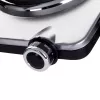 Clatronic DKP 3668 E placa de cocción negra de acero inoxidable para encimera, placa sellada, 2 zonas de cocción