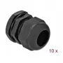 Prensaestopas DeLOCK 60224 negro plástico 10 uds.