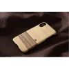 Funda protectora MAN&WOOD para iPhone X/XS – Terra negro, parte trasera protectora