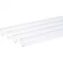 Tubo rígido 12/10 mm acrílico (PMMA) transparente 60 cm, tubo transparente, set de 4