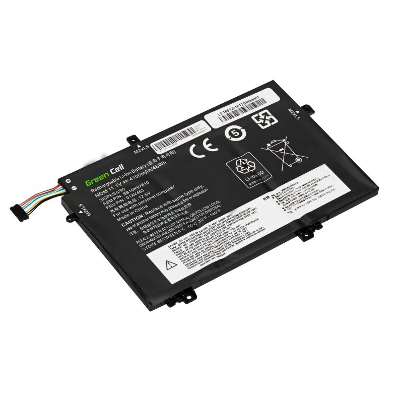 Batería Green Cell LE168 Lenovo ThinkPad L480 L490 L580 L590 L14 L15 Gen 1 Gen 2