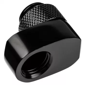 Racor Alphacool 17601 — racor para sistema de refrigeración líquida de PC, latón, negro, 1 ud.